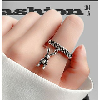 Nhẫn Unisex thỏ con