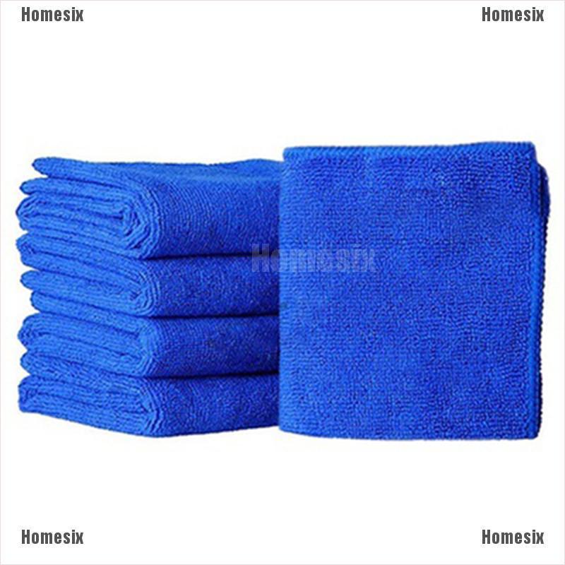 [zHMSI] 5/10Pcs/set Soft Auto Car Microfiber Wash Cloth Cleaning Towels TYU