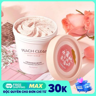 Kem Tẩy Tế Bào Chết Trái Đào Body Peach Feotznw Peach Clear Body Scrub (200ml) Dưỡng Ẩm Làm Trắng Da