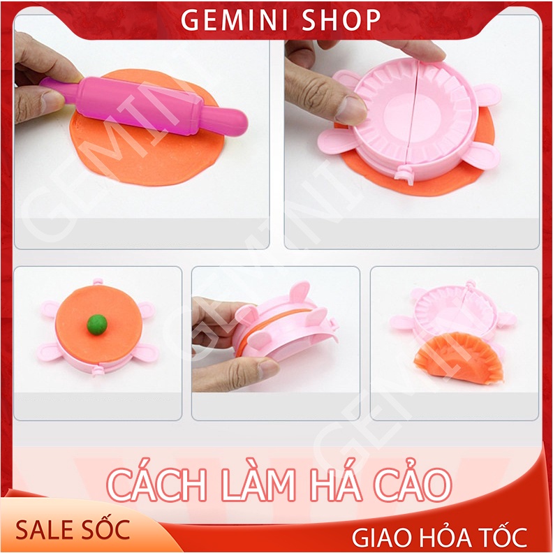 BỘ NẤU ĂN BẰNG ĐẤT NẶN DNNA, ĐỒ CHƠI LÀM MÓN ĂN TỪ ĐẤT NẶN CHO BÉ GEMINI SHOP