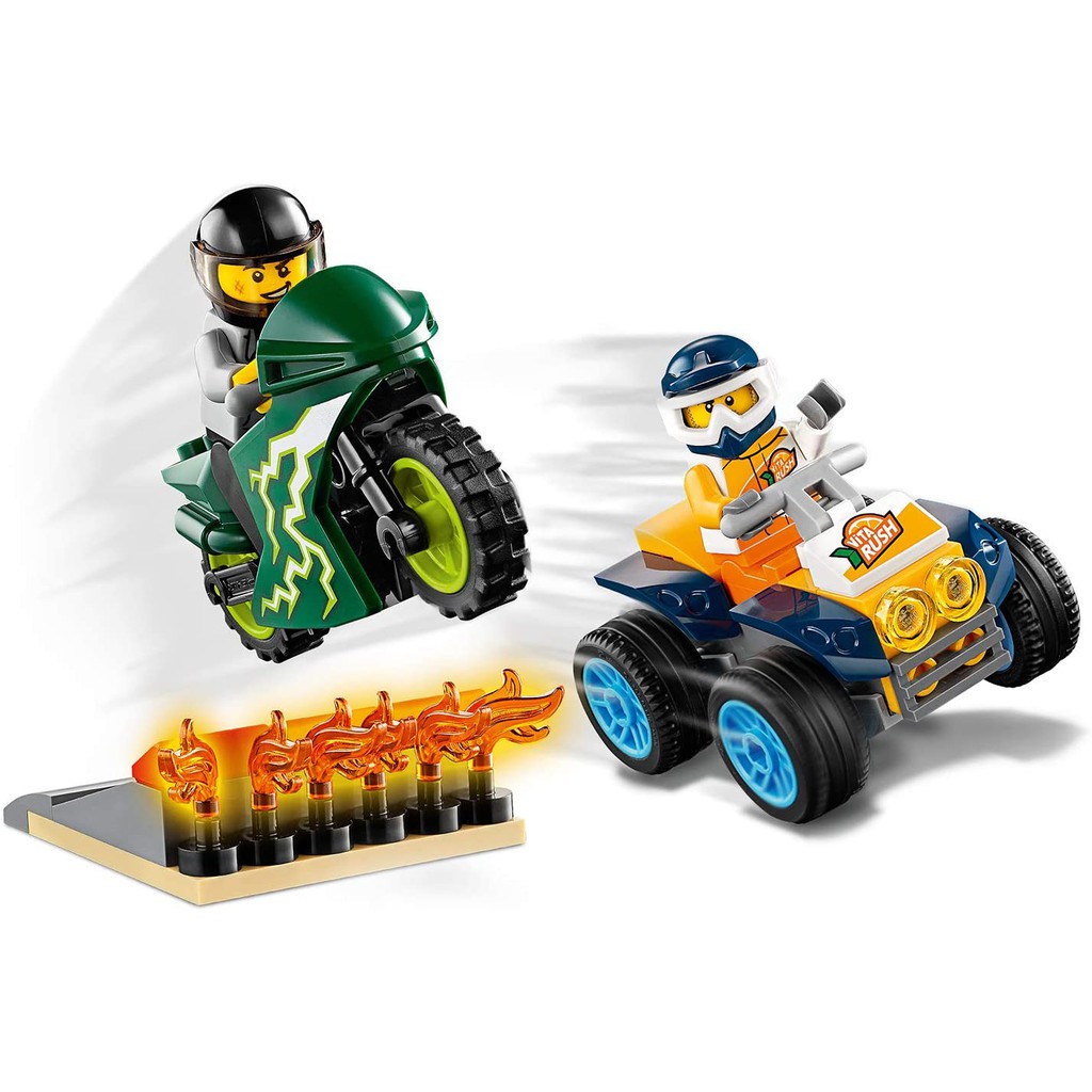 [LEGO CHÍNH HÃNG] 60255 - Biểu Diễn Nhào Lộn Xe Đạp (LEGO City Stunt Team 60255 Bike Toy) 62 Chi Tiết
