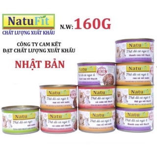 Pate chó mèo Natufit 160g