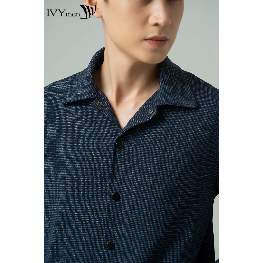 Áo khoác cổ đức nam họa tiết IVY moda MS 70E2749