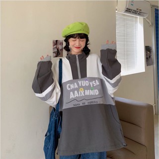 Áo nỉ bông sweater dáng rộng siêu cá tính thời trang