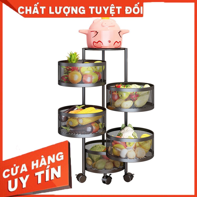 Kệ Xoay Đa Năng CHIAN - Hàng tiêu chuẩn - Sơn 5 lớp - Khay xoay dễ dàng - Gia nhanh - Gói hàng kỹ