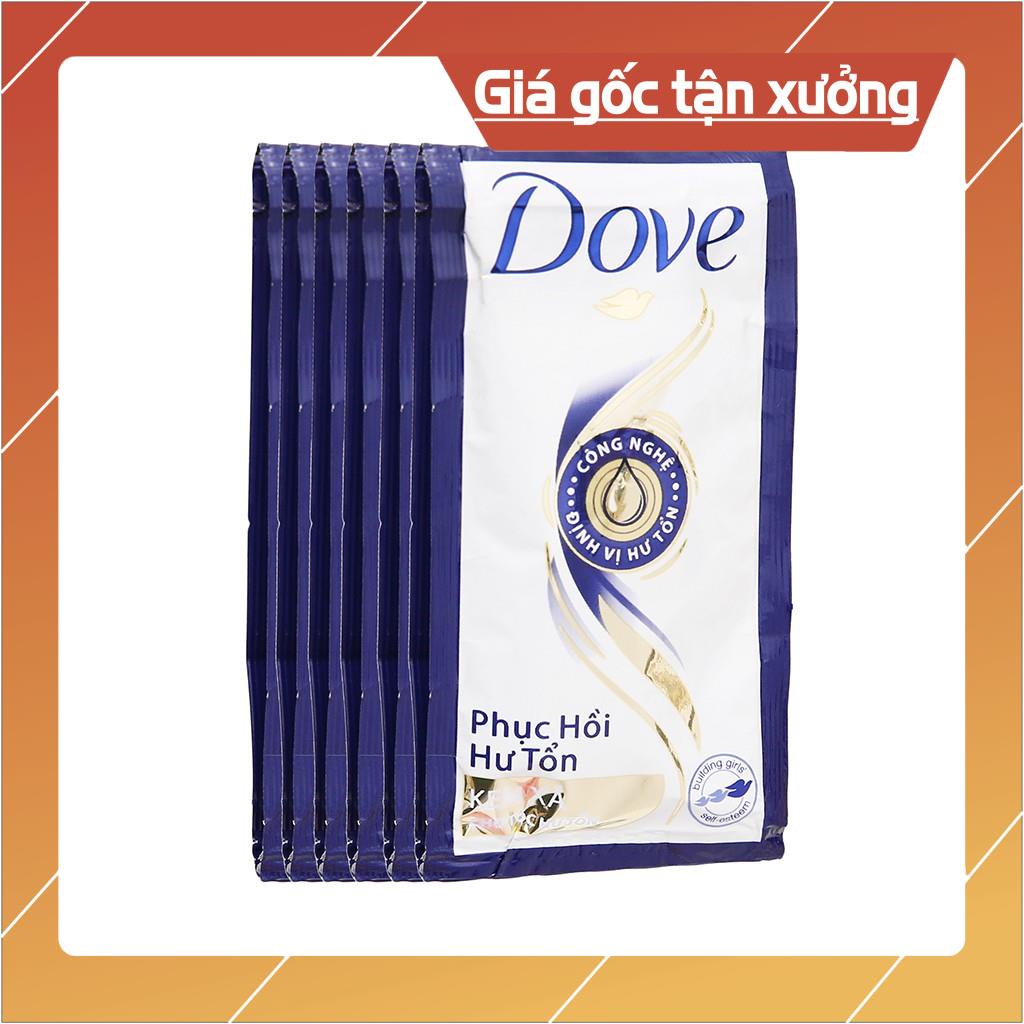 [ICLN9 giảm 5K cho đơn hàng 50k]  Dầu Gội ( Xả) Dove Phục Hồi Hư Tổn 6g * 12 Gói/ Dây