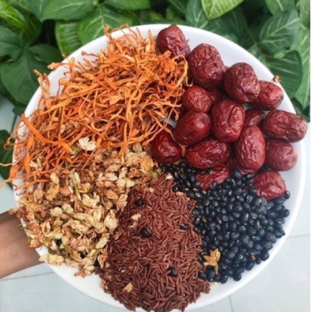 Trà gạo lứt đông trùng hạ thảo tốt cho sk hộp 500gr