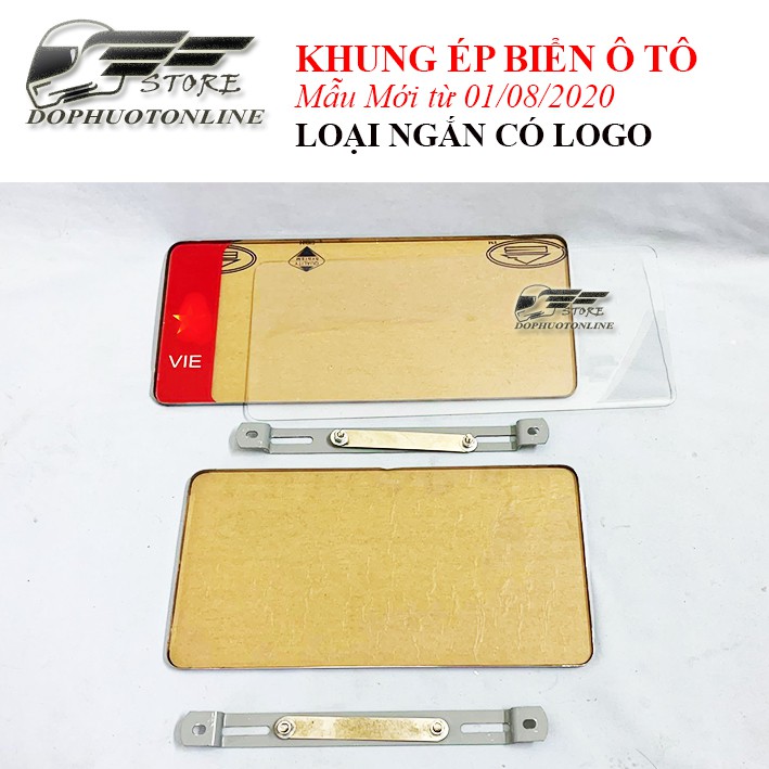 Khung Biển Số Ô Tô Chống Nước Ép Mica Mẫu Mới từ 01/08/2020