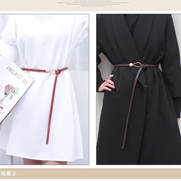 [Có sẵn] THẮT LƯNG DÂY LƯNG DA PU BẢN NHỎ 1CM PHỐI ĐẦM, VEST PHONG CÁCH RETRO HONGKONG CÁ TÍNH THỜI TRANG DL011