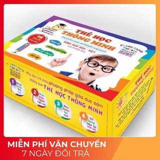 [ VÔ ĐỊCH GIÁ ] Bộ Thẻ Học Thông Minh 16 Chủ Đề Song Ngữ/ Dạy Bé Nhận Viết Thế Giới Xung Quanh