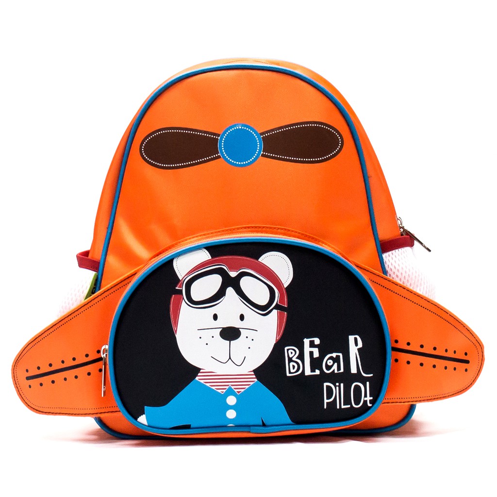 Balo mẫu giáo Future Dreams - Máy bay B-12-029 - Cam (BT)