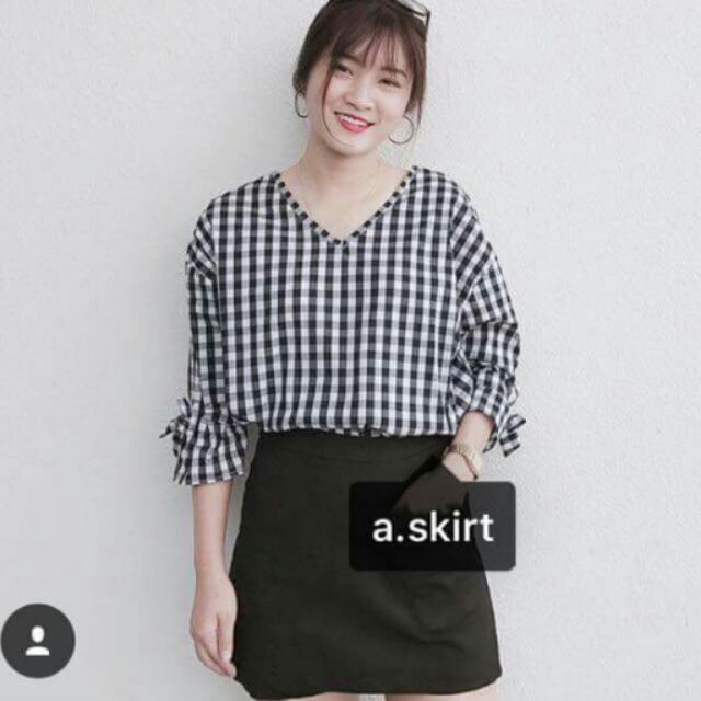 Chuyên sỉ lẻ_ áo cổ v tay nơ