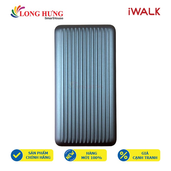 Sạc dự phòng iWalk Type-C PD QC3.0 10000mAh UBC10000PS - Hàng nhập khẩu