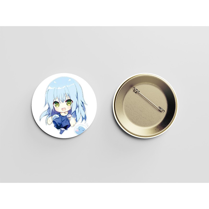 (nhiều mẫu) Huy hiệu cài áo IN HÌNH Tensei-shitara Slime datta Ken Lúc đó, tôi đã chuyển sinh thành Slime