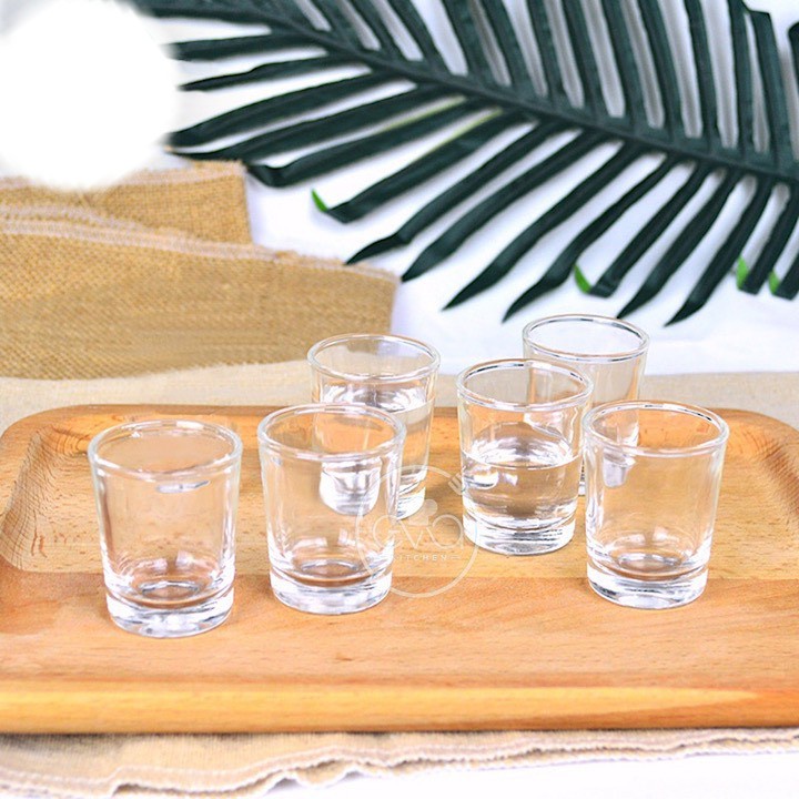 SET 12 LY RƯỢU THỦY TINH MẮT TRÂU SANG TRỌNG