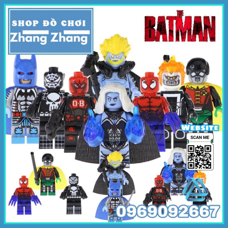 Đồ chơi Xếp hình Mister 08 Thor gồm Killer Frost - Punisher Toxin Ghost Rider - Robin Batman Minifigures POGO PG8194