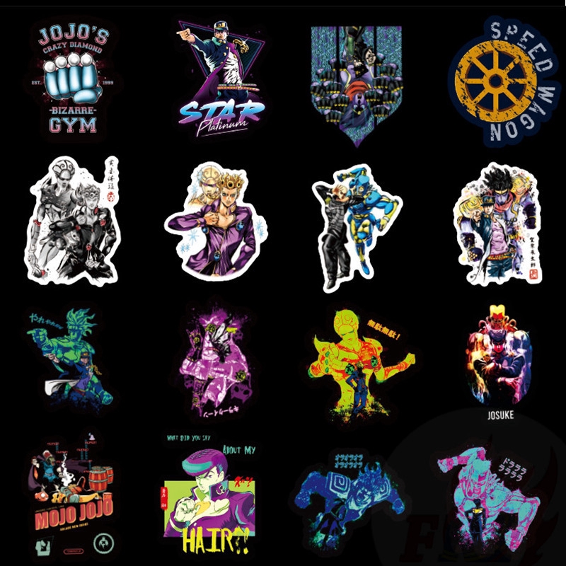 ❉ JoJo's Bizarre Adventure - Series 02 Stickers ❉ 50Pcs/Set Anime Fashion Doodle Stickers