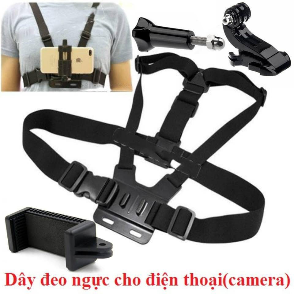 Dây đeo gắn điện thoại trước ngực,gắn camera trước ngực