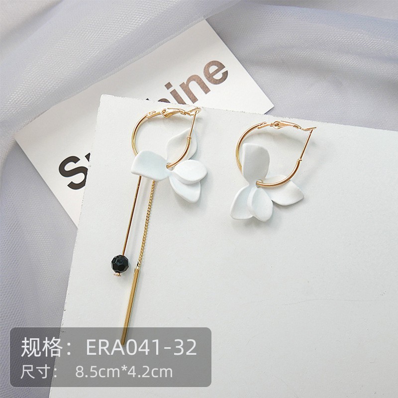 BST Bông tai/Khuyên tai nữ TÙY CHỌN đính đá pha lê màu trắng Phong cách Hàn Quốc thời trang sành điệu