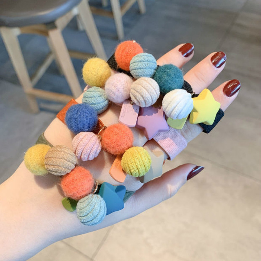 Dây Buộc Tóc Vải Co Dãn Đáng Yêu Cho Nữ