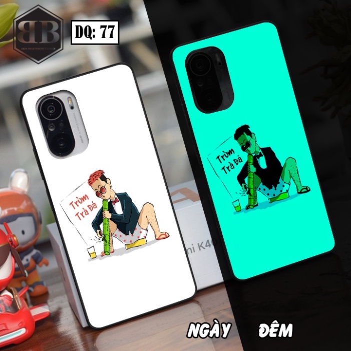 Ốp lưng kính Dạ Quang dành cho Xiaomi Redmi K40 / Redmi K40 Pro / Poco F3 phát sáng trong đêm