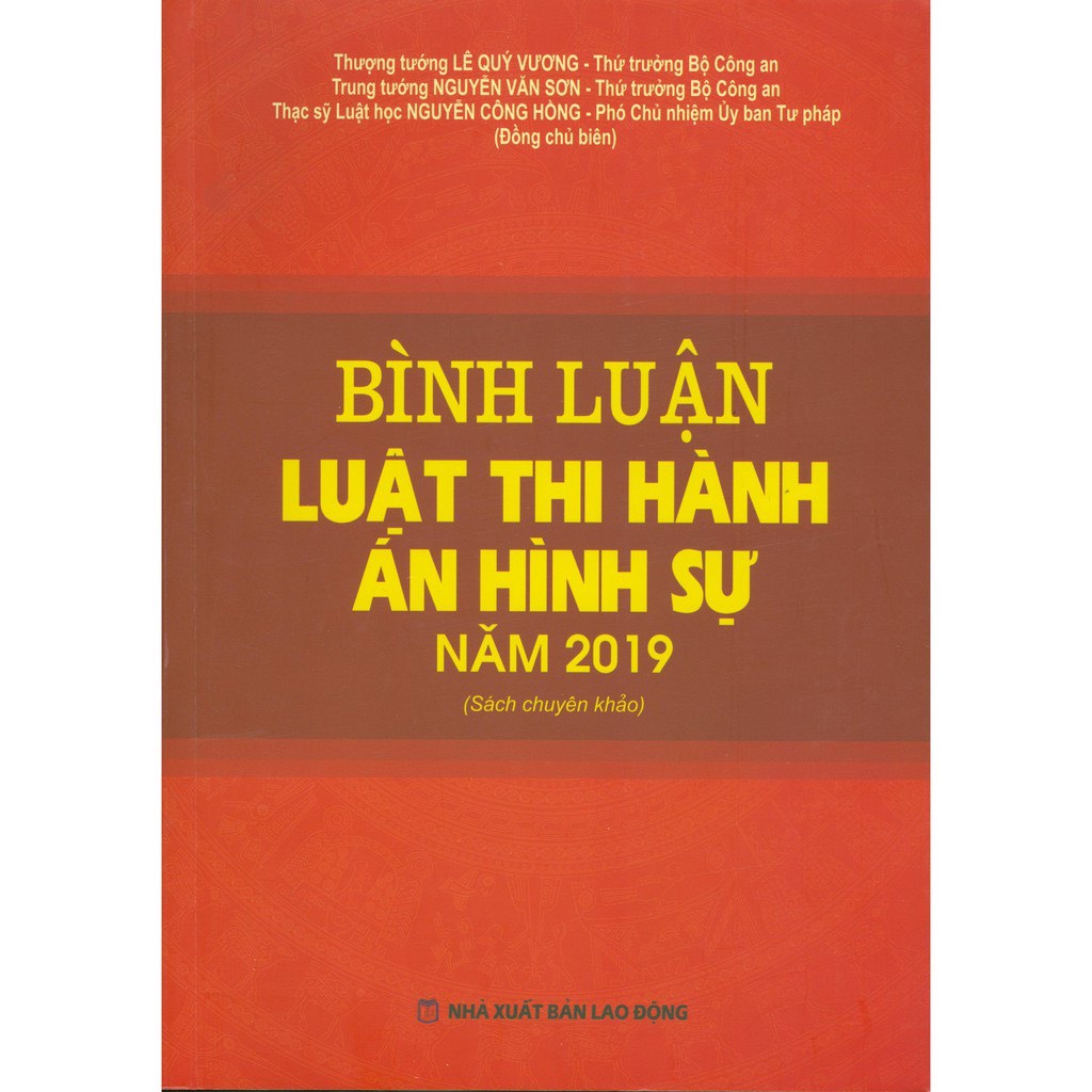 Sách - Bình luận luật thi hành án hình sự năm 2019
