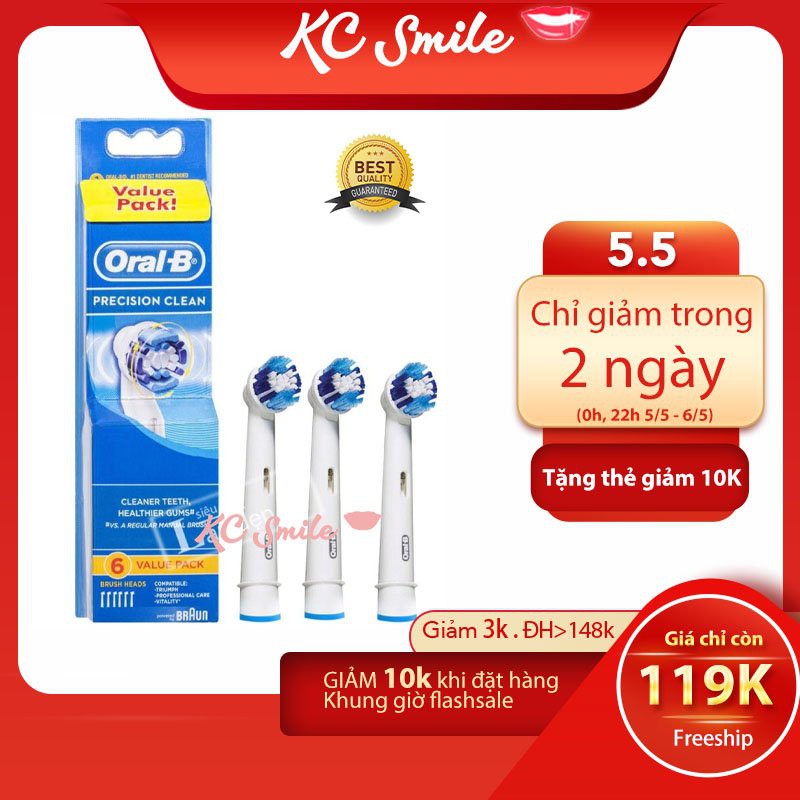 Đầu bàn chải điện Oral B người lớn - Set 2, 3, 4, 5, 6 đầu thay thế