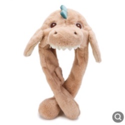Mũ Đội Đầu Hình Khủng Long Siêu Dày Ấm Dễ Thương Ngộ Nghĩnh Cute
