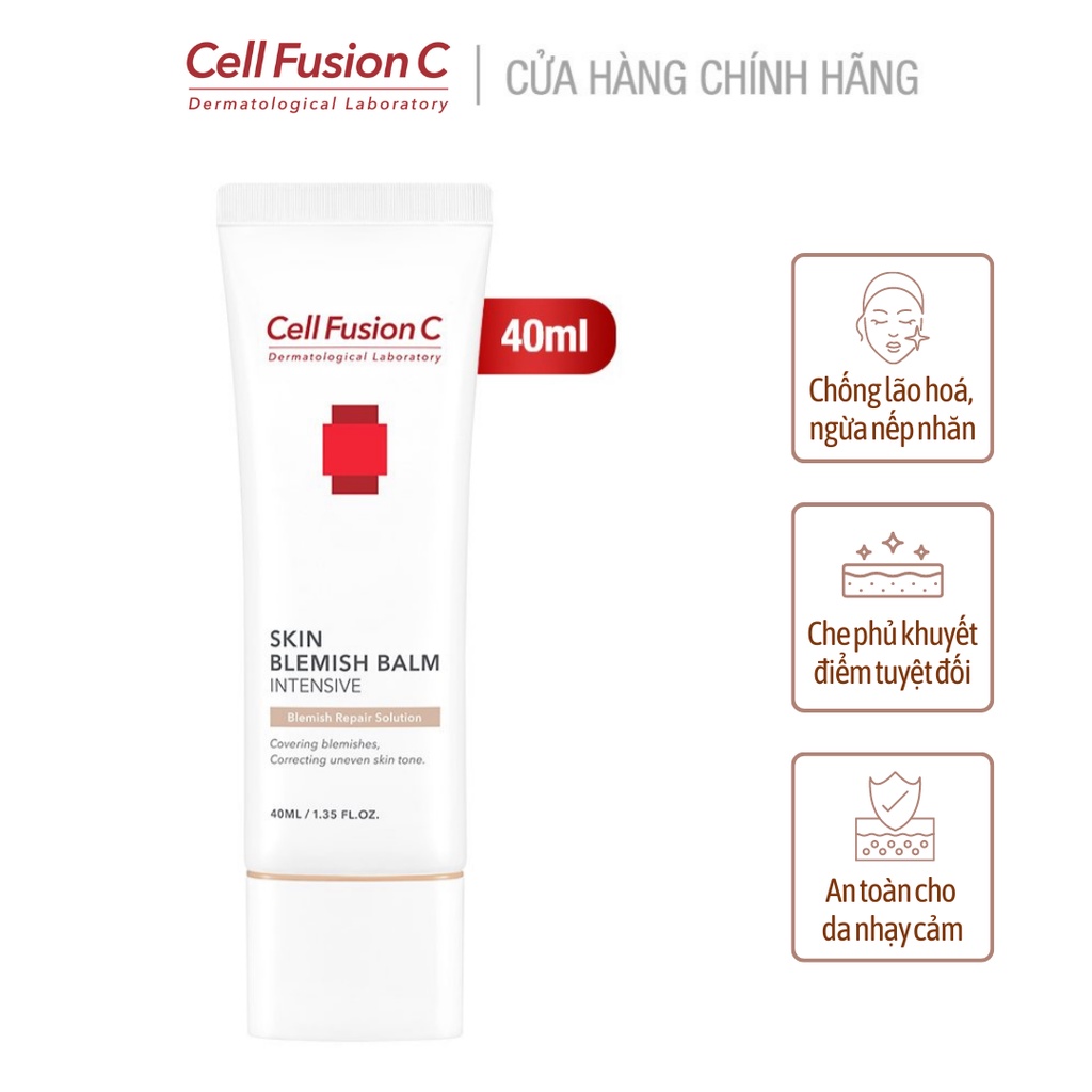 Kem Nền Trang Điểm Dưỡng Cho Da Nhạy Cảm Cell Fusion C Skin Blemish Balm Intensive (40ml)