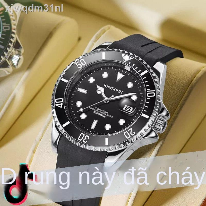 Xu hướng KIMSDUN thương hiệu đồng hồ ma nước xanh mới trong gió silicone thời trang nam không thấm