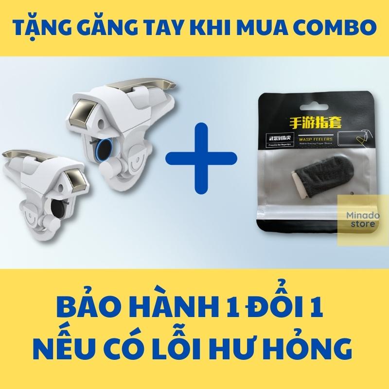 Nút bắn Pubg Mobile ff chơi game siêu nhạy mô phỏng phi thuyền tay cầm chơi game điện thoại pubg ros freefire MINADO | BigBuy360 - bigbuy360.vn