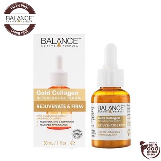 Tinh Chất Dưỡng Da Căng Bóng, Ngừa Lão Hóa Balance Active Formula Gold Collagen Rejuvenating Serum 30ml