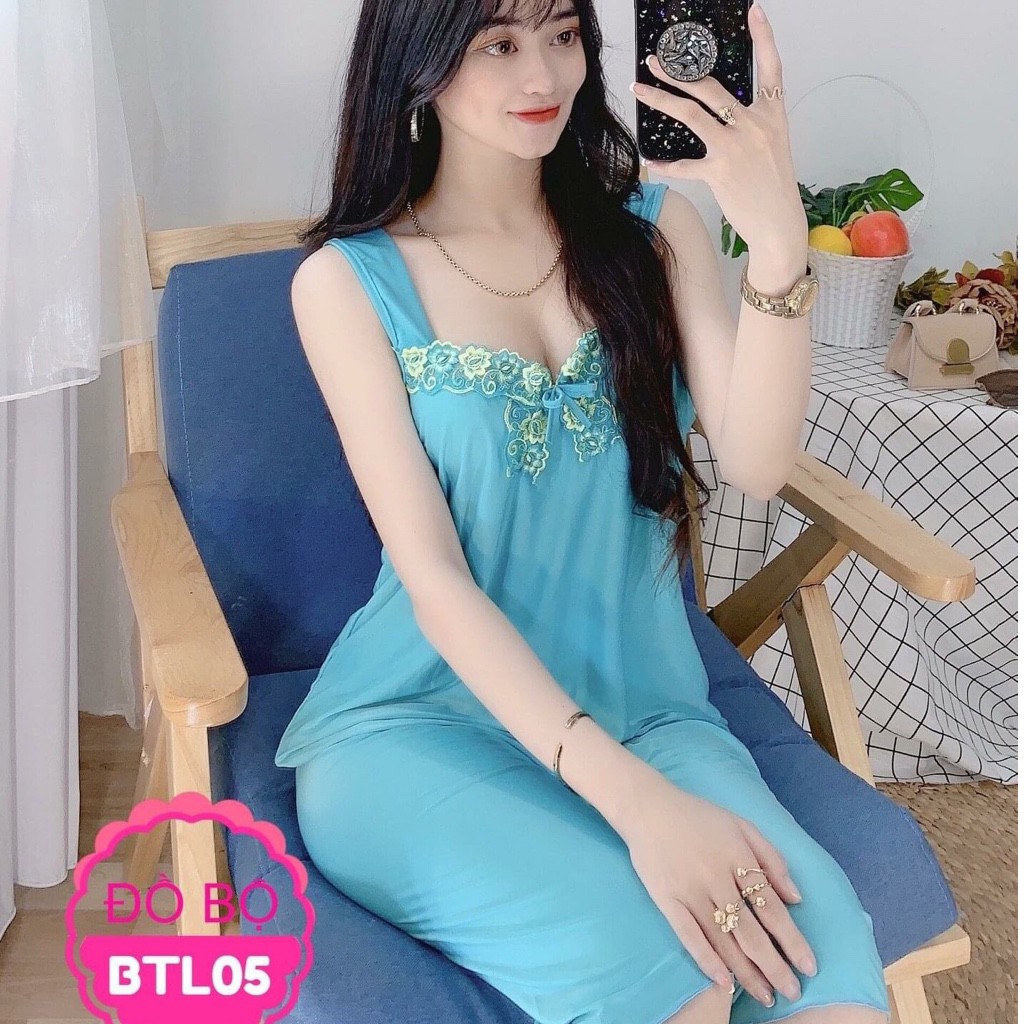 Bộ ngủ 2 dây 💖 FREE SHIP 💖  Đồ ngủ gợi cảm 2 dây xinh xắn, chất lụa mềm mượt, kiểu dáng quyến rủ | BigBuy360 - bigbuy360.vn