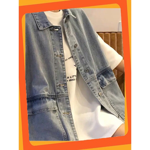 [Freeship - Hàng Auth] Áo Gile Jean unisex hàn quốc | BigBuy360 - bigbuy360.vn
