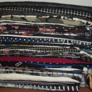 Vải thun cotton vụn học may
