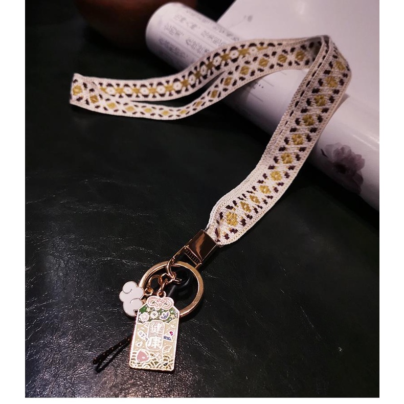 Mobile Ốp Điện Thoại Kèm Dây Đeo Cổ Phong Cách Trung Hoa Cổ Điển Độc Đáo Thời Trang