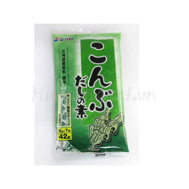 Bột nêm Dashi tảo bẹ Kombu chay mặn đều dùng được 6gx7 gói - Hachi Hachi Japan Shop