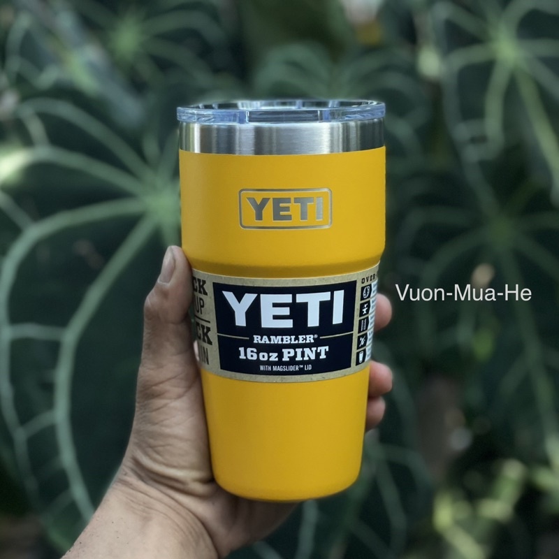 Ly Giữ Nhiệt YETI Rambler 16oz Stackable Pint  #AlpineYellow