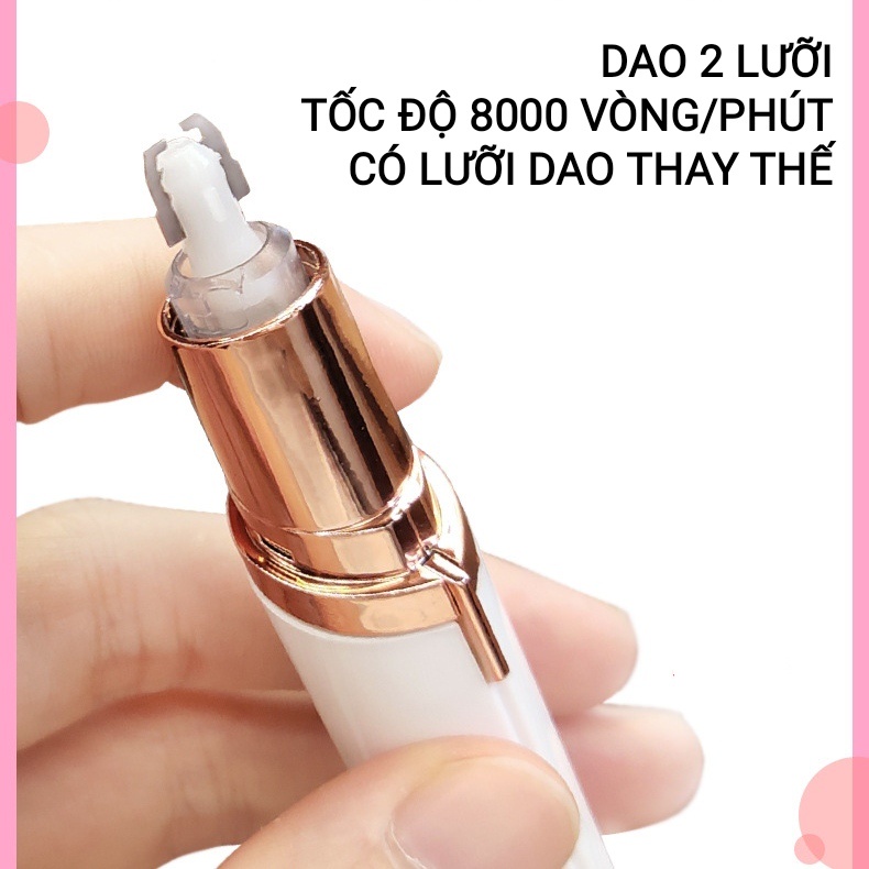 Bút tỉa lông mày pin sạc, tạo kiểu lông mày an toàn nhanh chóng