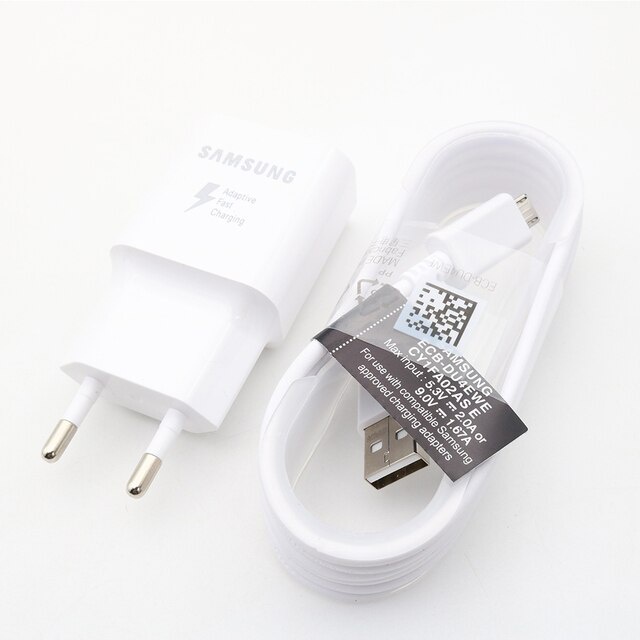 Hàng Chính Hãng Sam.sung Sạc Nhanh QC 3.0 EU Nhanh Sạc Điện USB Cho Galaxy A9 A8 A6 A5 Note 4 5 J3 J4 J5 J7 S6 S7