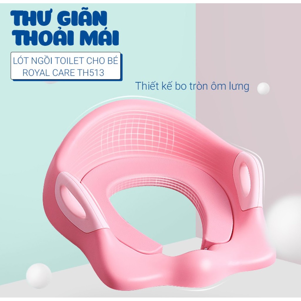 Bệ lót thu nhỏ bồn cầu vệ sinh có tay cầm cho trẻ em H513 Royalcare