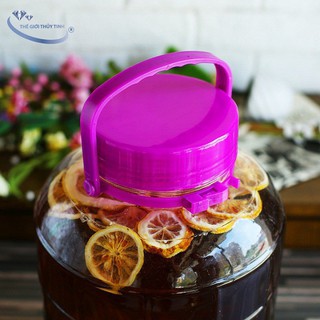 Bình ngâm rượu 8 lít nắp tím