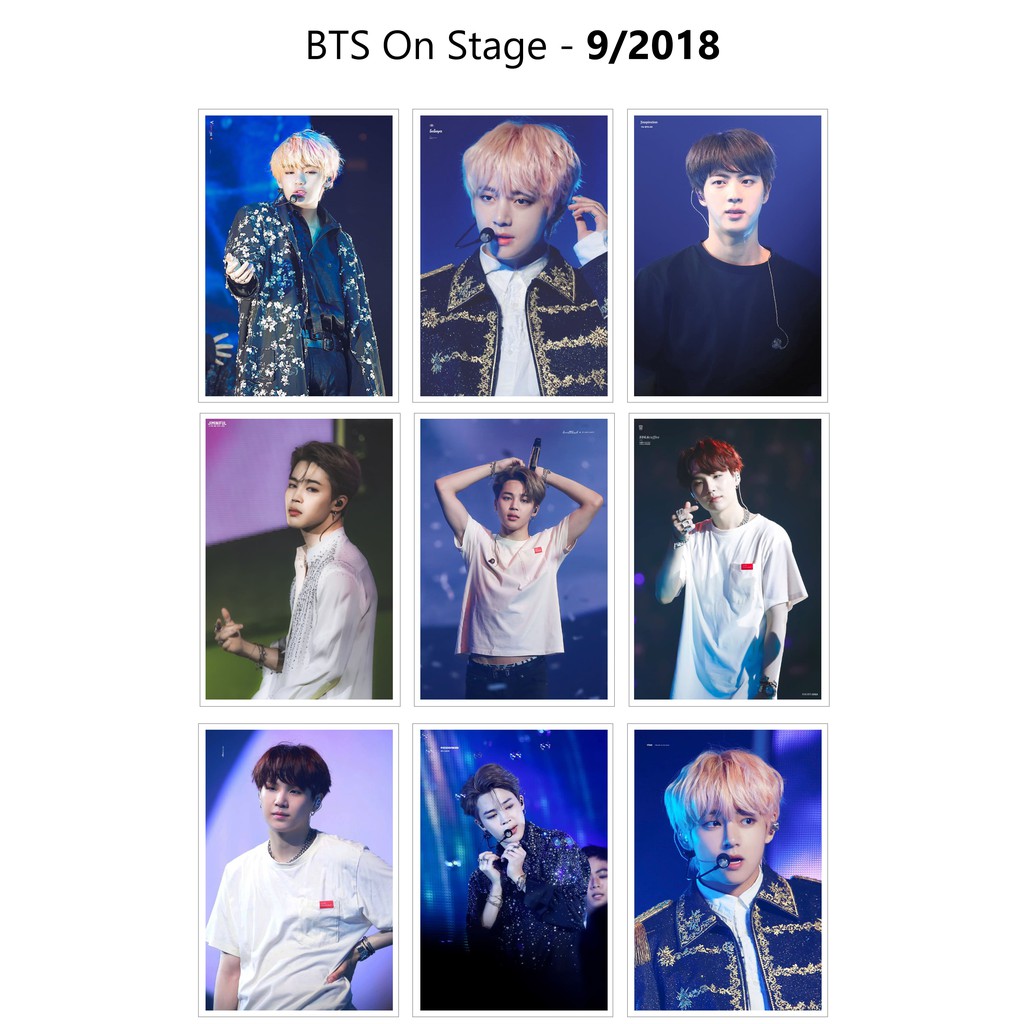 Lomo Card Ảnh BTS On Stage - 9/2018 ( Full 45 ảnh)