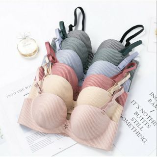 Áo Ngực Đúc Su Kẻ Sọc Đệm Dày Bàn Tay Nâng Ngực Cao Cấp AL22