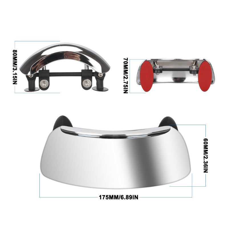 Gương Chiếu Hậu Góc Rộng 180 Độ Chất Lượng Cao° Gương Chiếu Hậu Độ Nét Cao Cho R1200GS R1250GS