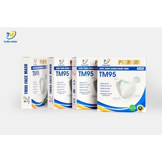   Combo 10 hộp tặng 1  Khẩu trang n95 tuấn minh 5 lớp dày dặn kháng khuẩn cao cấp 