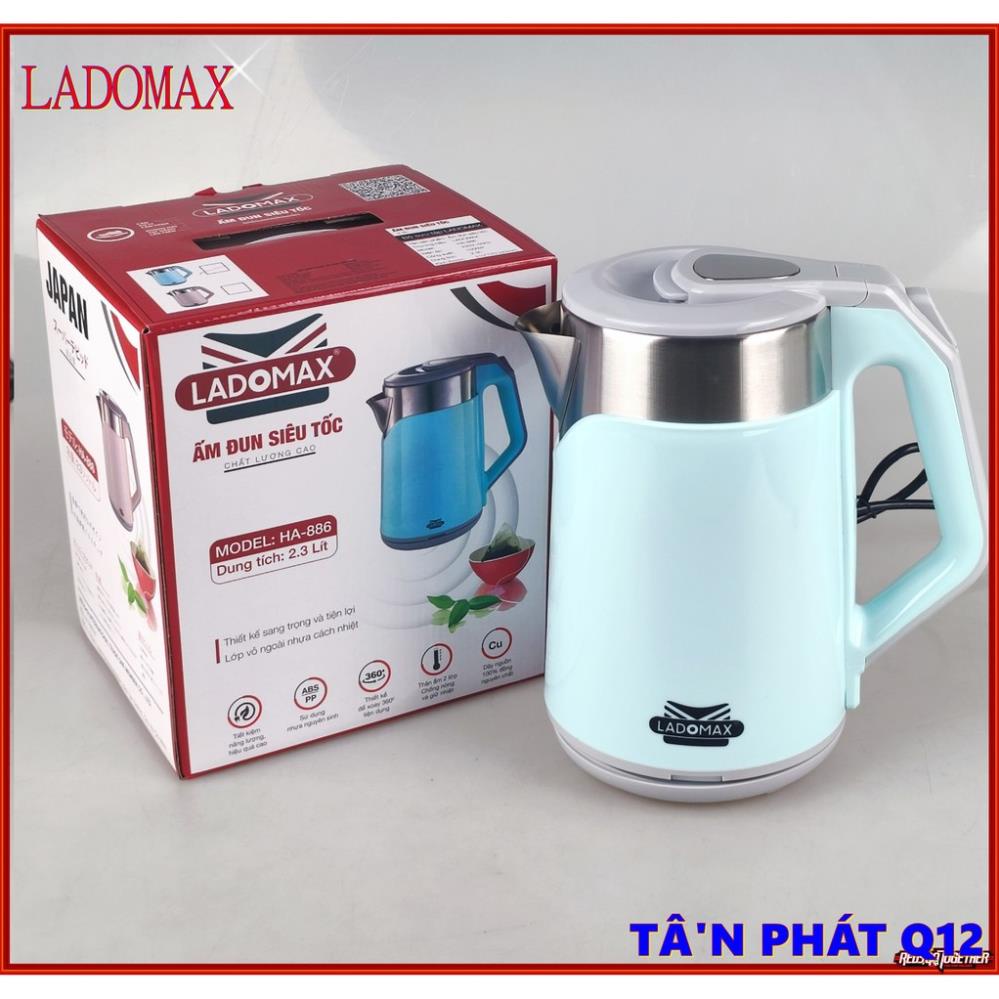 ẤM SIÊU TỐC LADOMAX 2 LỚP 2.3L BẢO HÀNH 12 THÁNG