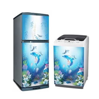 Combo decal dán máy giặt và tủ lạnh