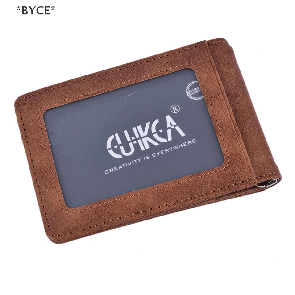 [BYCE] Ví Da Kẹp Tiền / Thẻ Tín Dụng Gập Đôi Mỏng Nhẹ RFID Cho Nam [Hot