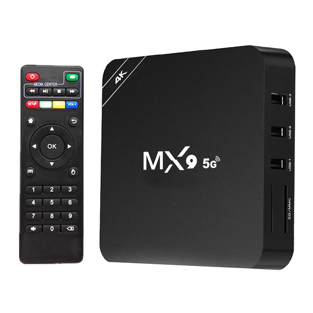 Thiết Bị Chuyển Đổi Tv Thường Thành Smart Tv Mx9-5G 4k 2.4ghz Wifi Chuẩn Eu / Uk / Us